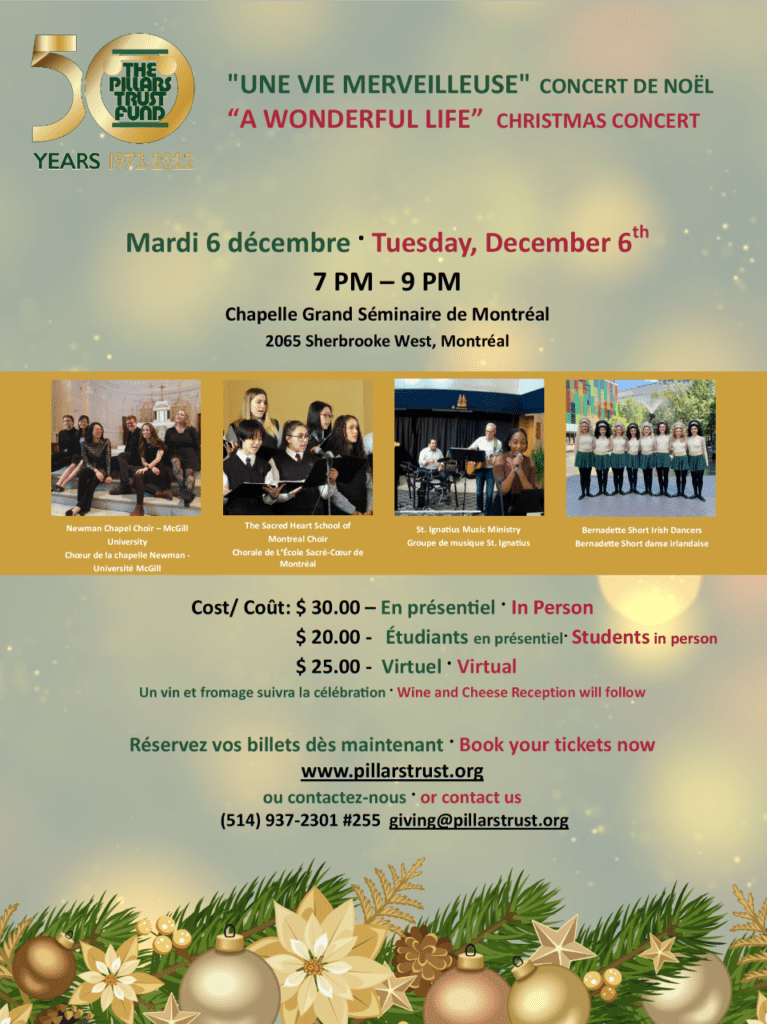 Christmas Concert 2022 The Pillars Trust Fund